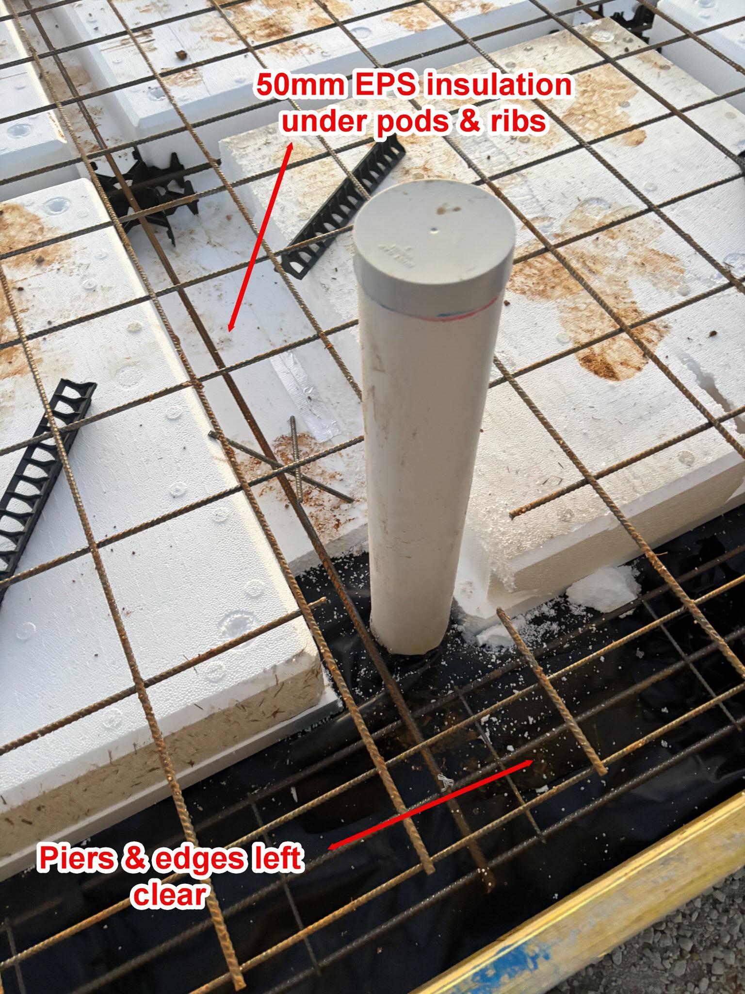 Underslab insulation
